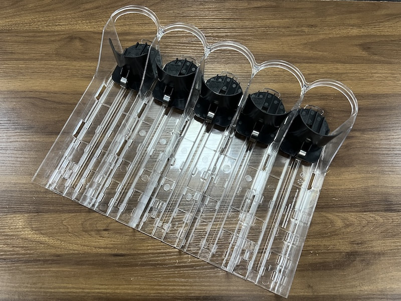 Plastic PC POM Potato Chips Snack Injection Moulding Display Rack